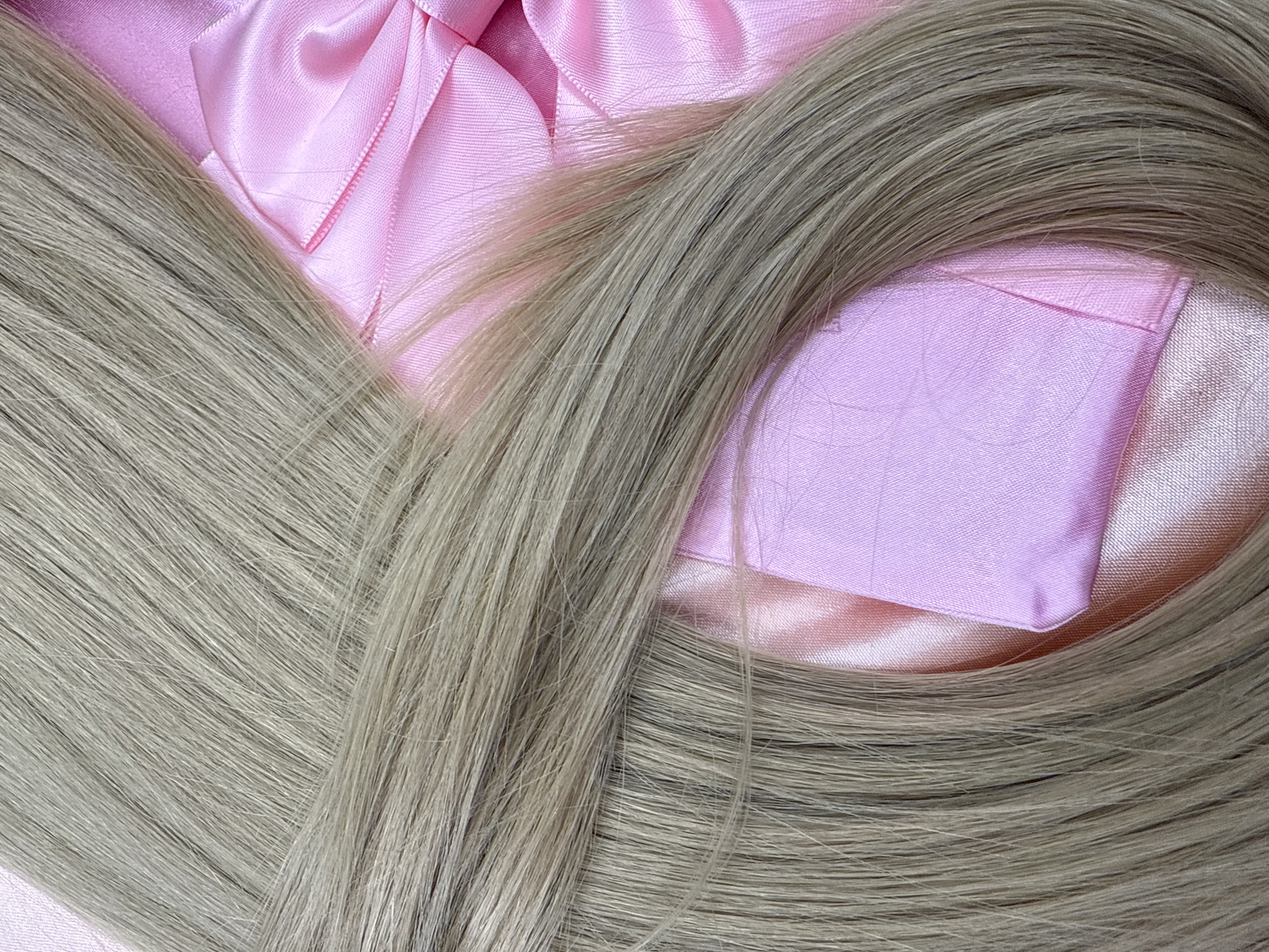 Kucyk Prosty Długi beżowy Blond