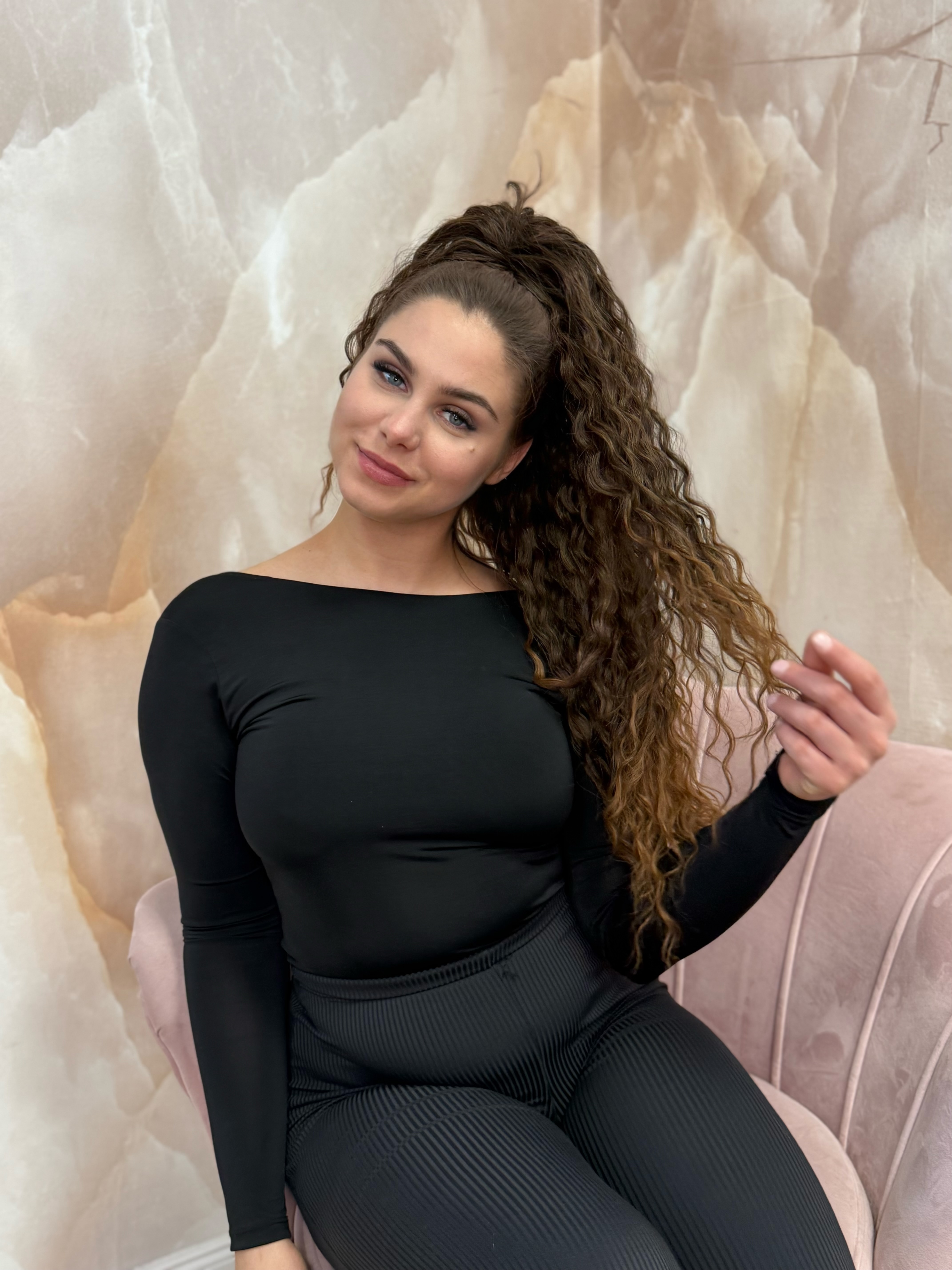 Kucyk Długi Water Wave Ombre