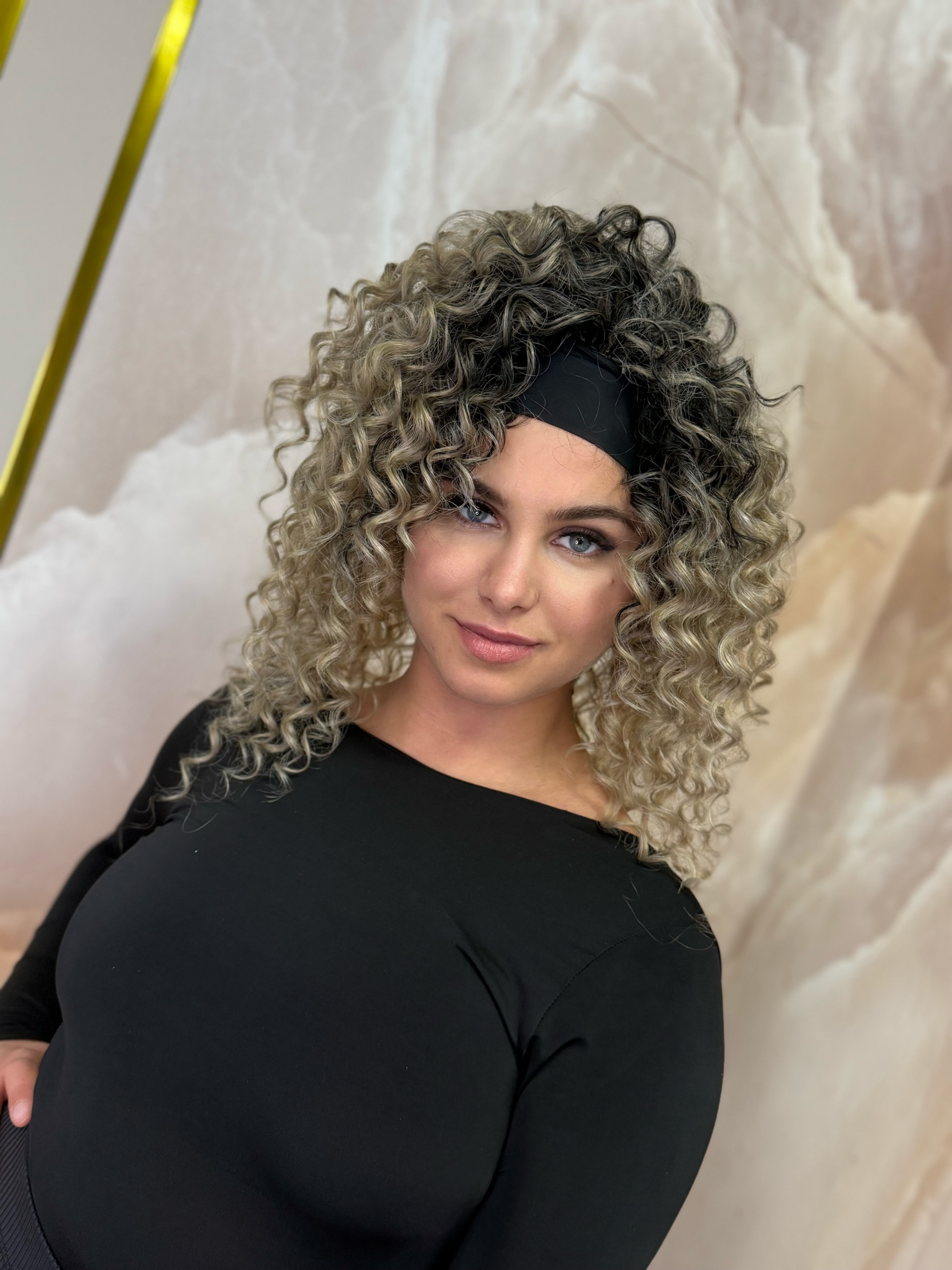 Peruka na opasce Kręcona- NA ZAMÓWIENIE, robiona ręcznie