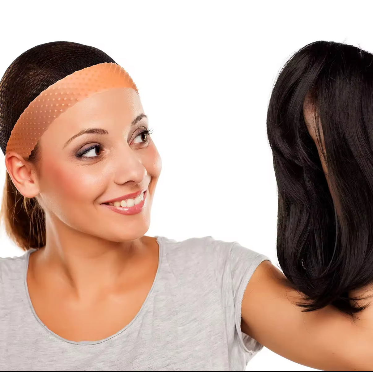 Opaska silikonowa pod perukę