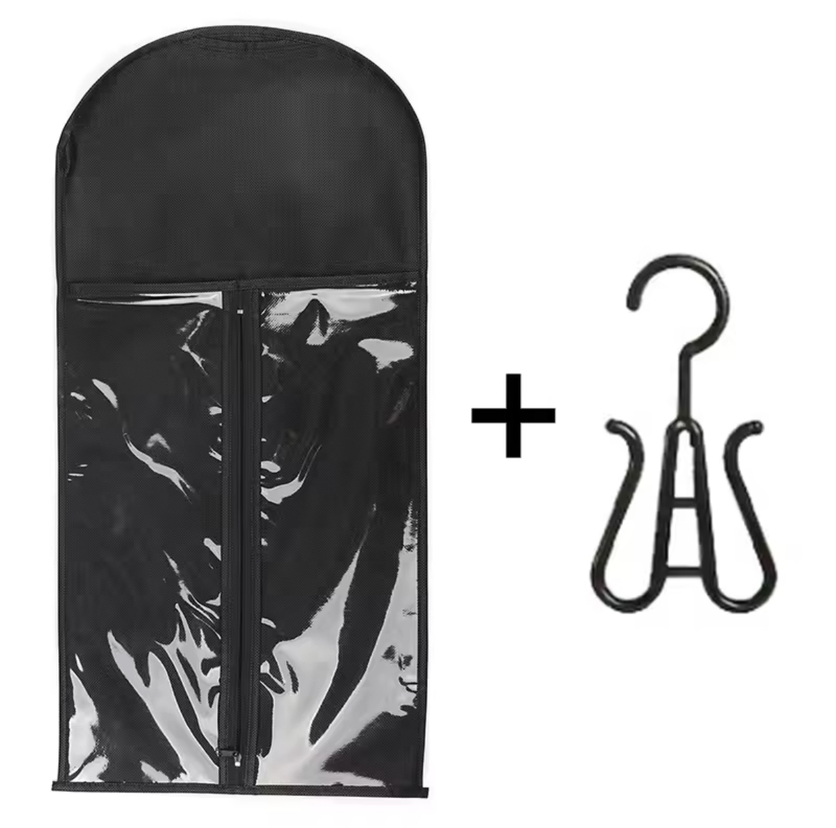 Wieszak z pokrowcem na kucyk/ perukę