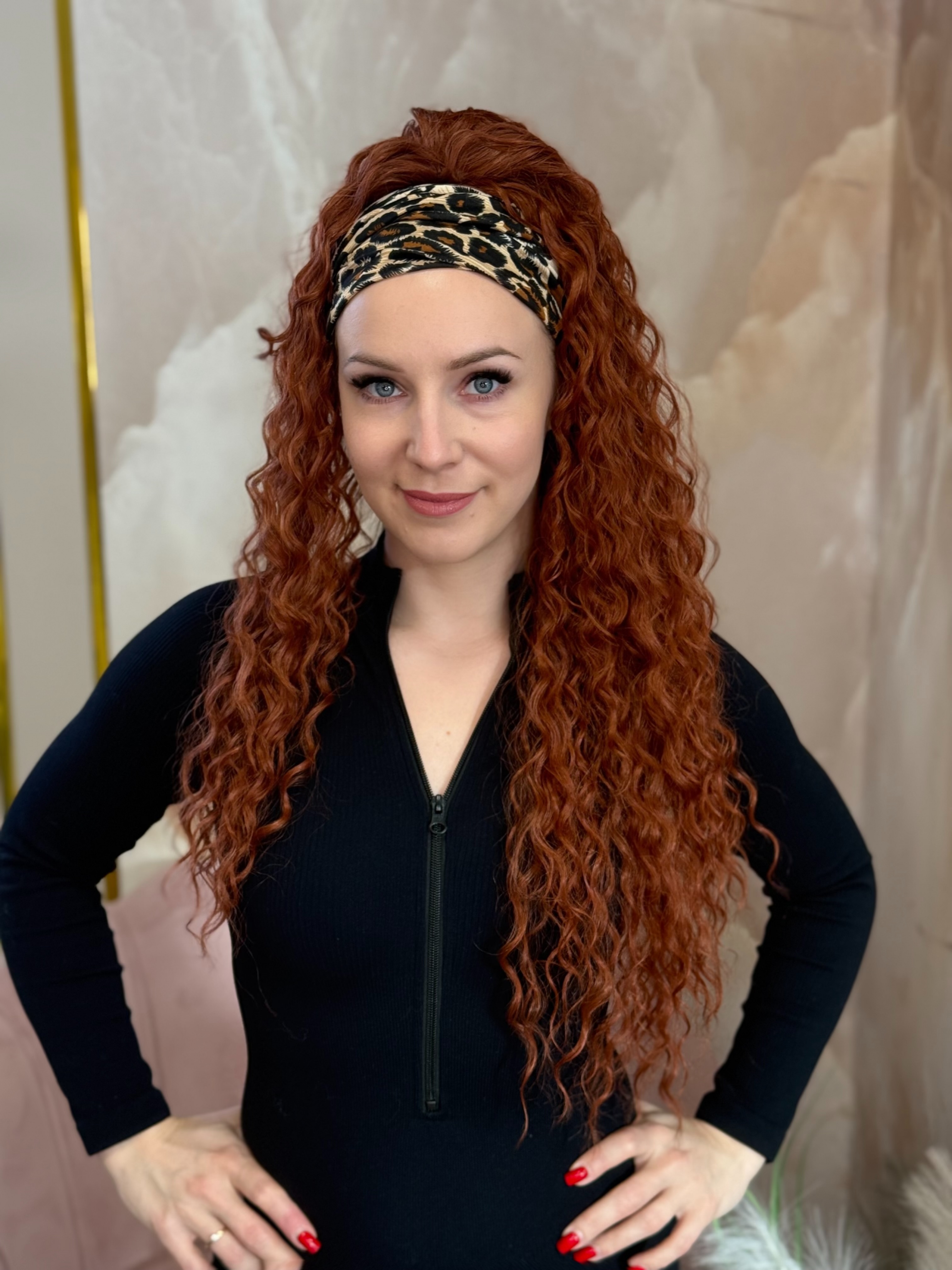 Kucyk Water Wave Długi Rudy