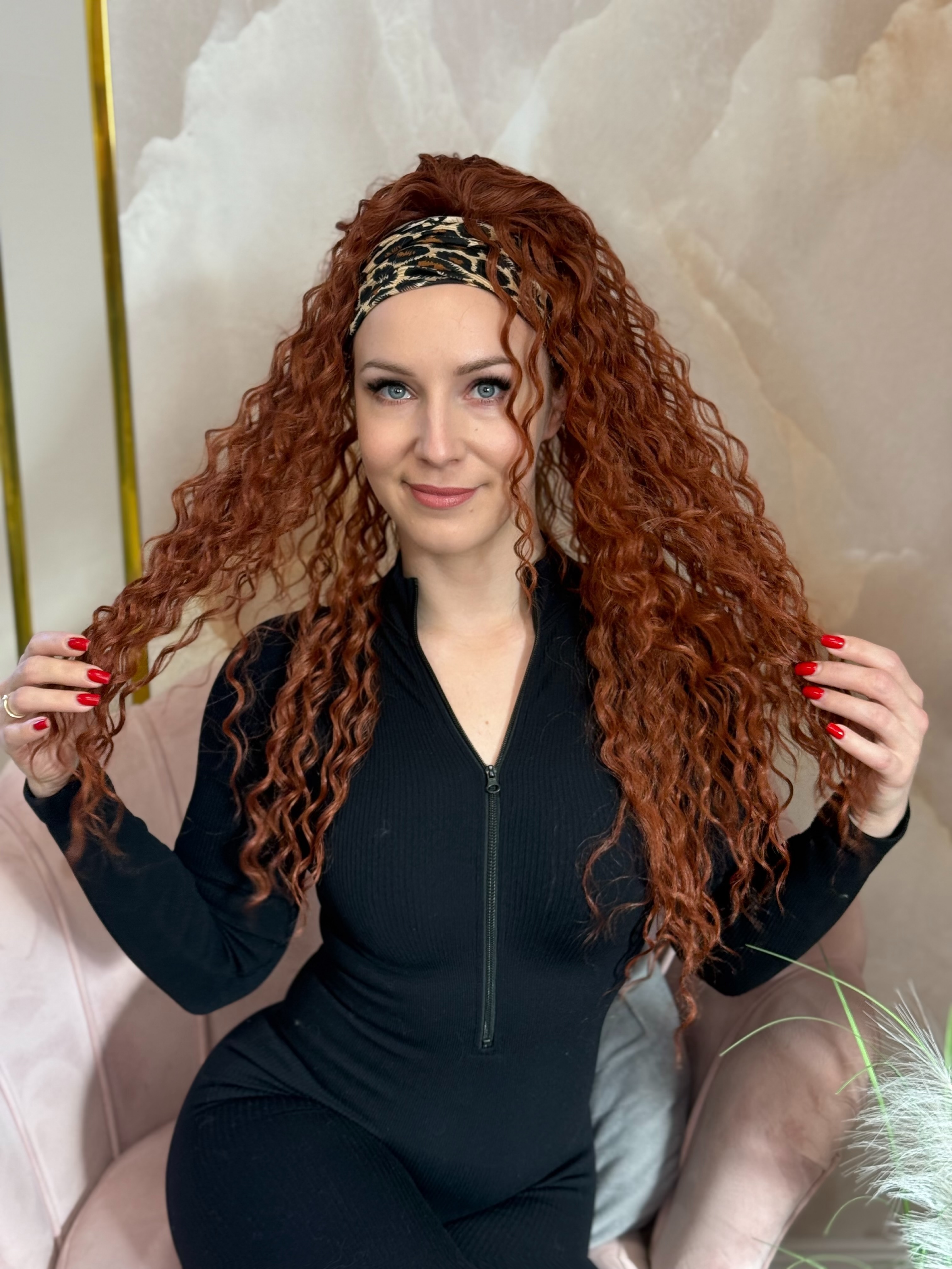 Kucyk Water Wave Długi Rudy