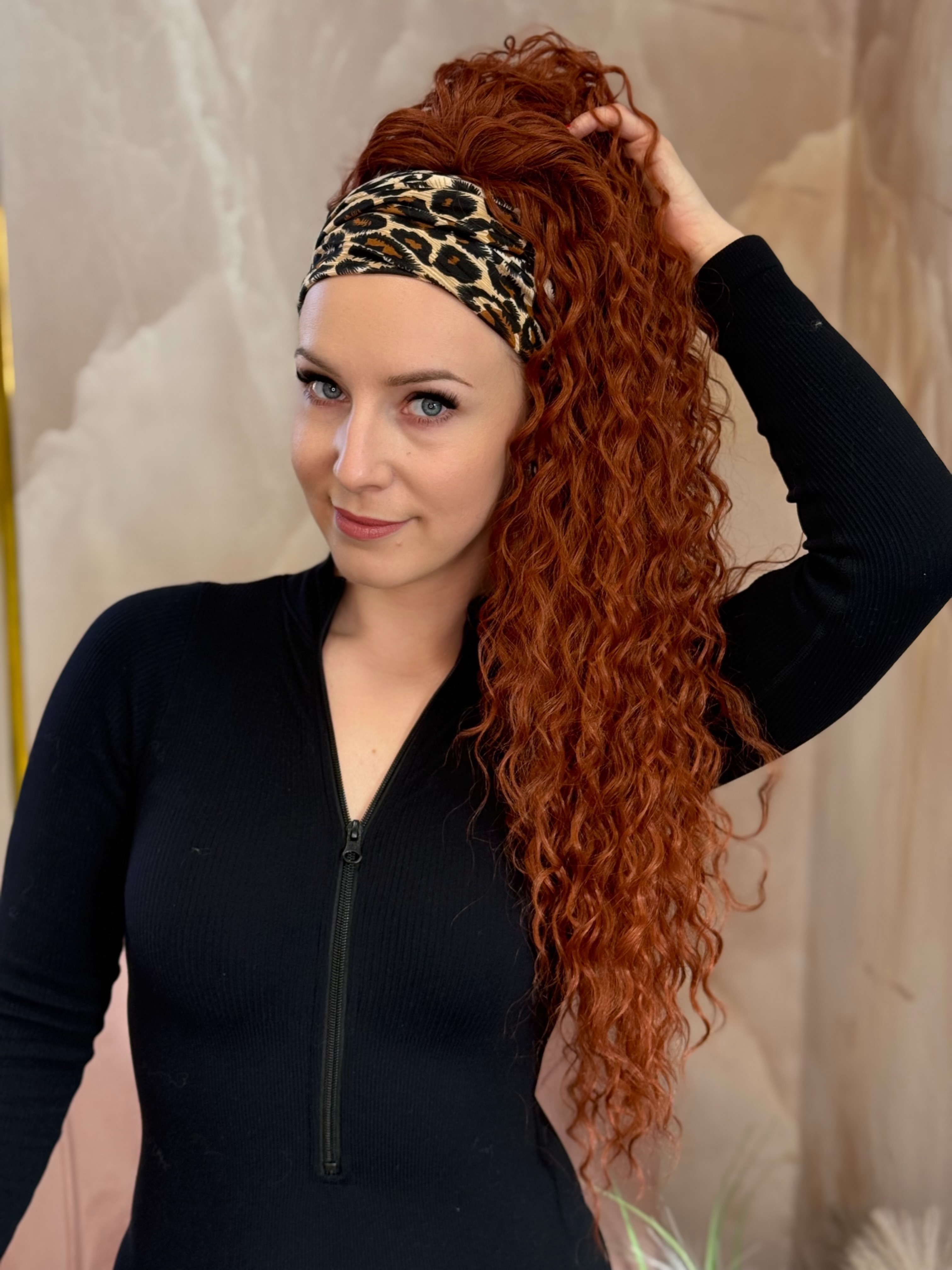 Kucyk Water Wave Długi Rudy