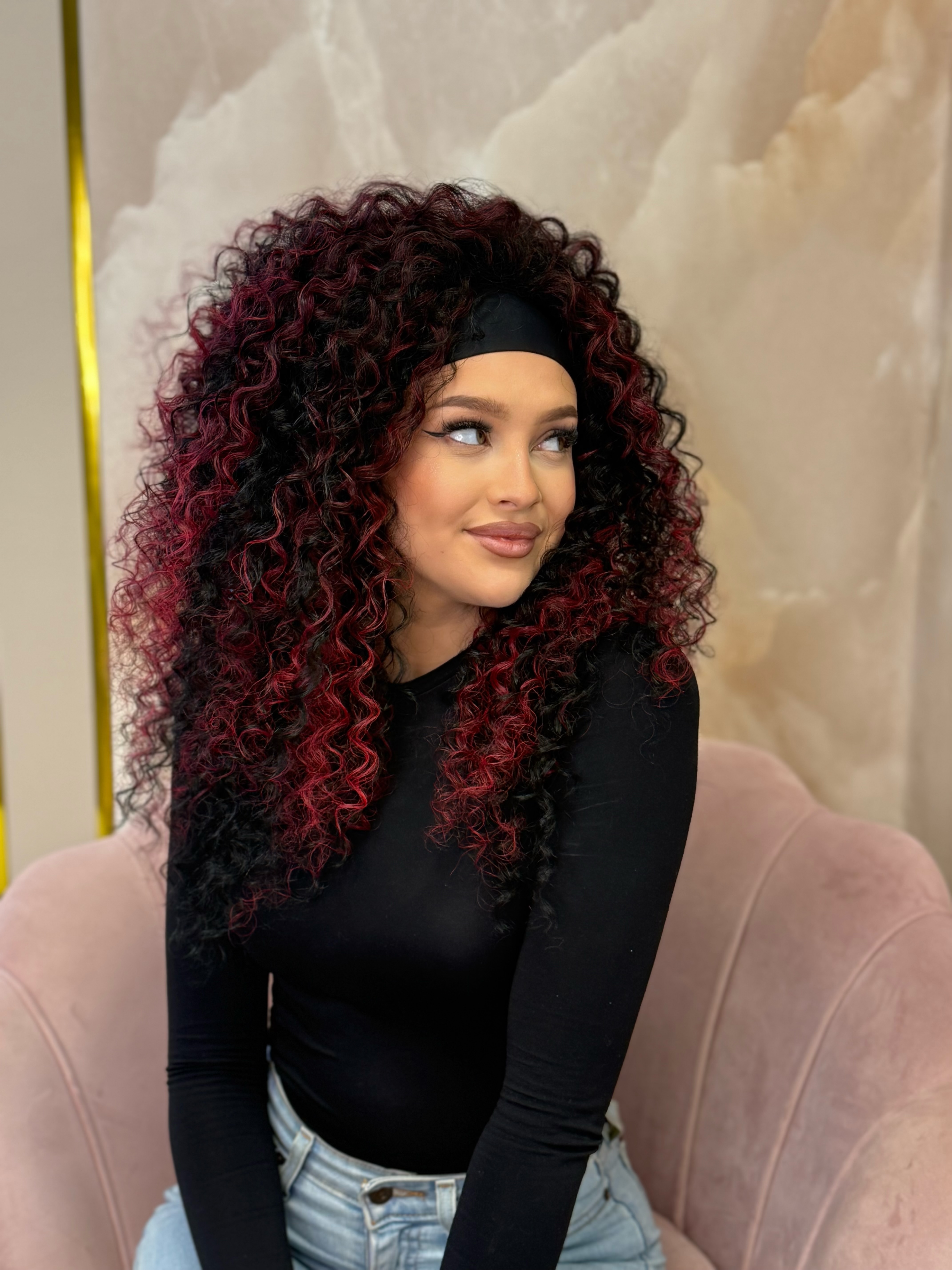 Peruka na opasce Kręcona- NA ZAMÓWIENIE, robiona ręcznie