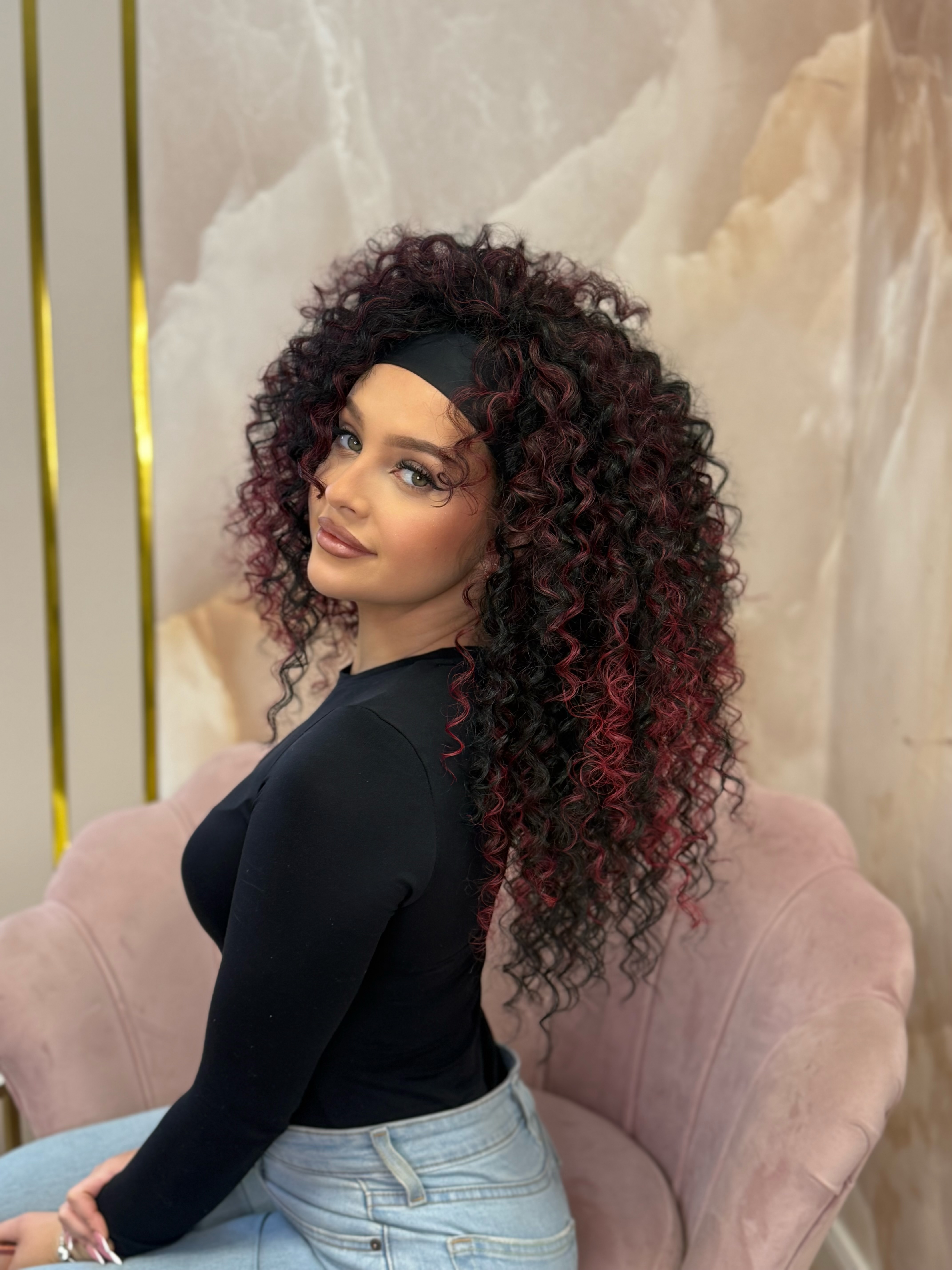 Peruka na opasce Kręcona- NA ZAMÓWIENIE, robiona ręcznie