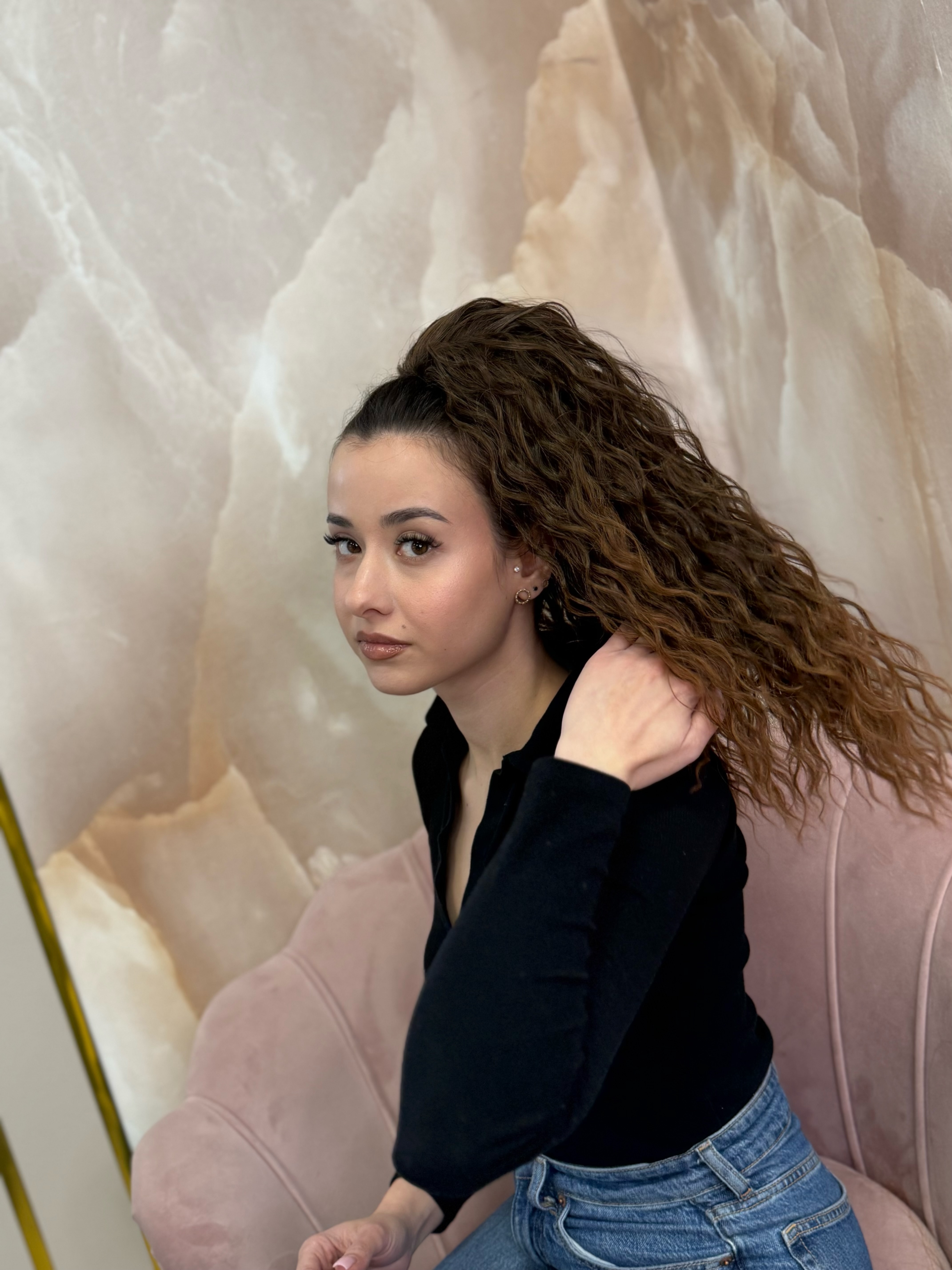 Kucyk Water Wave Krótki Ombre