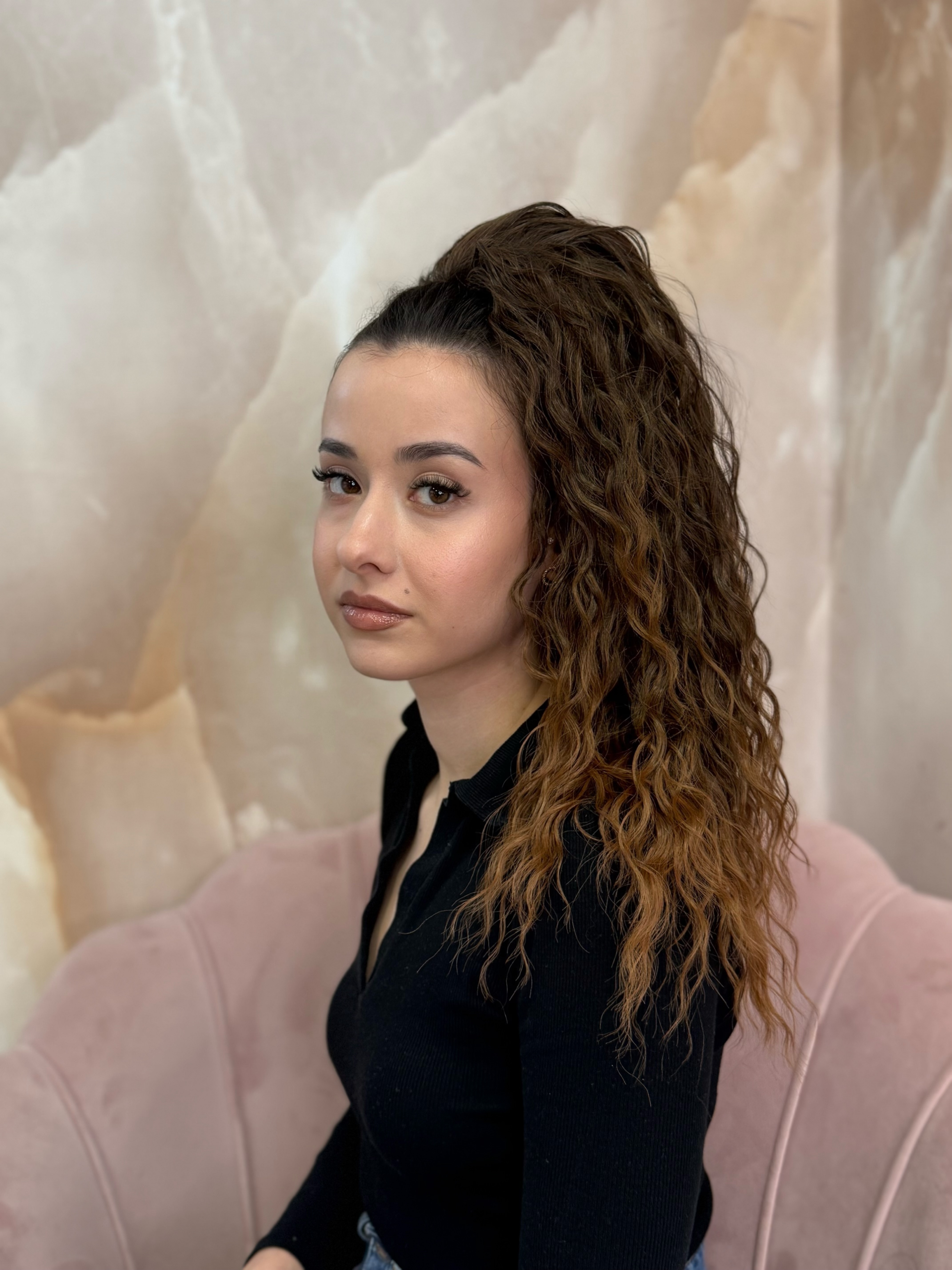 Kucyk Water Wave Krótki Ombre