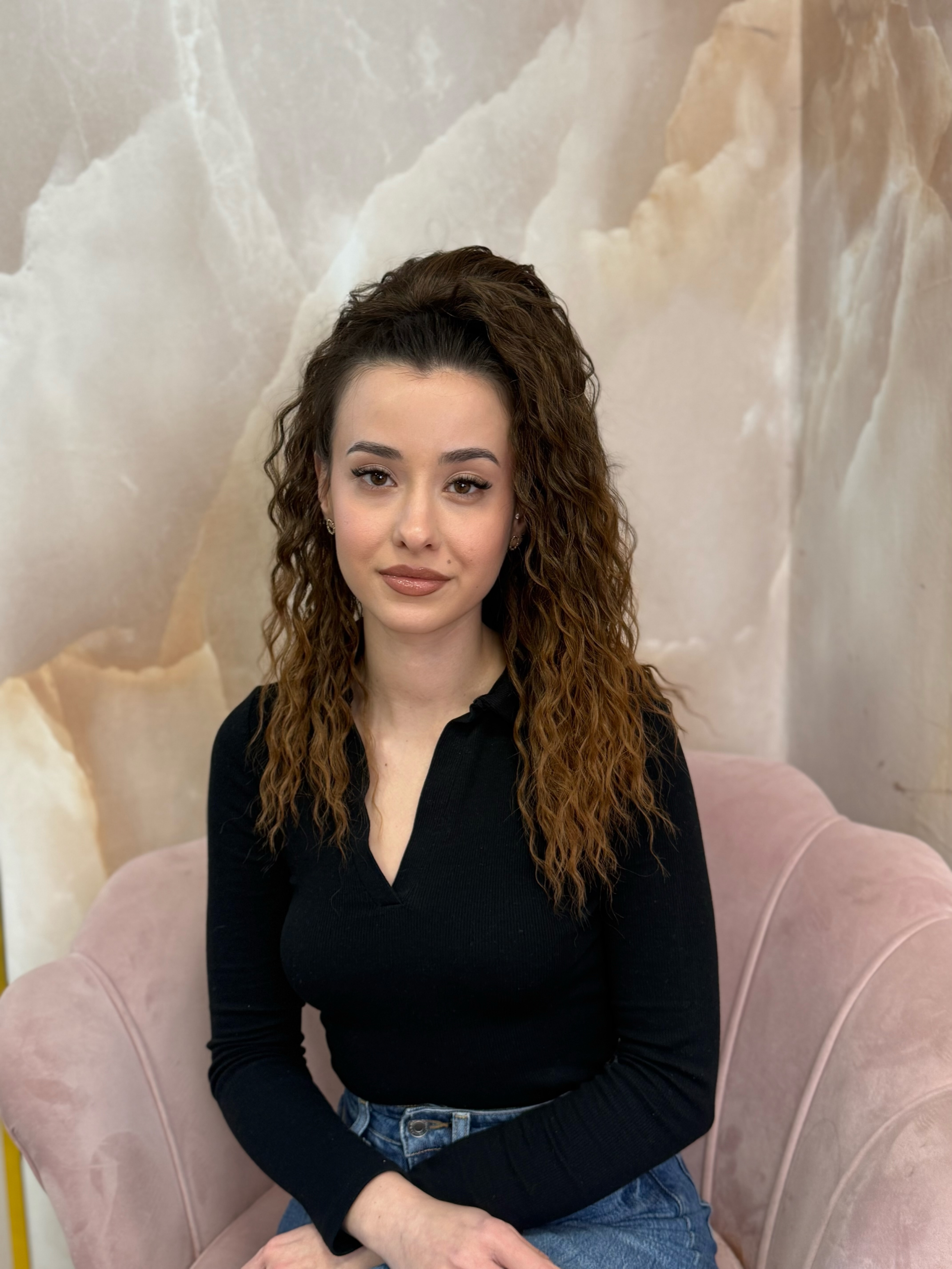 Kucyk Water Wave Krótki Ombre