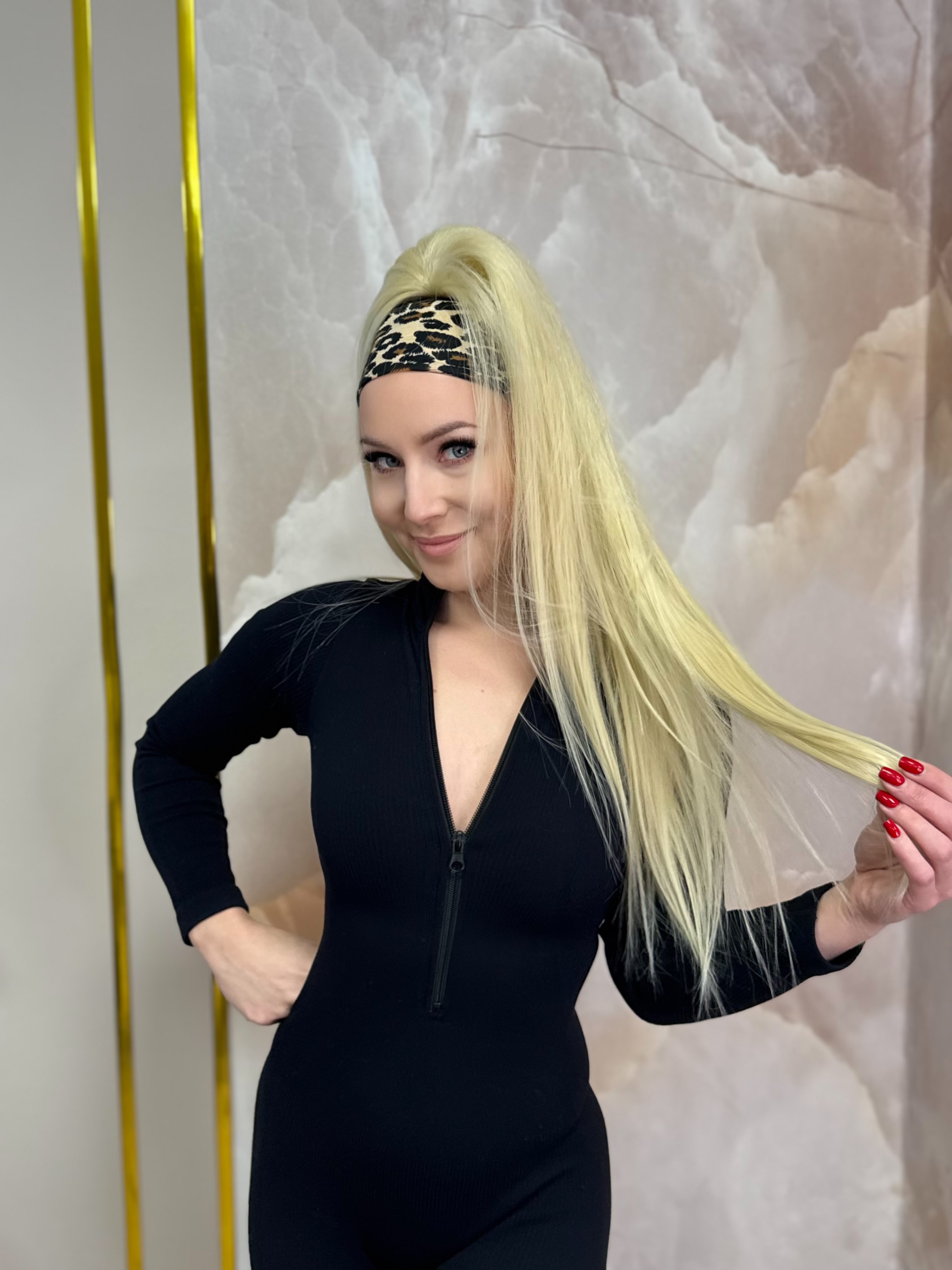 Kucyk Prosty Blond 613 Długi