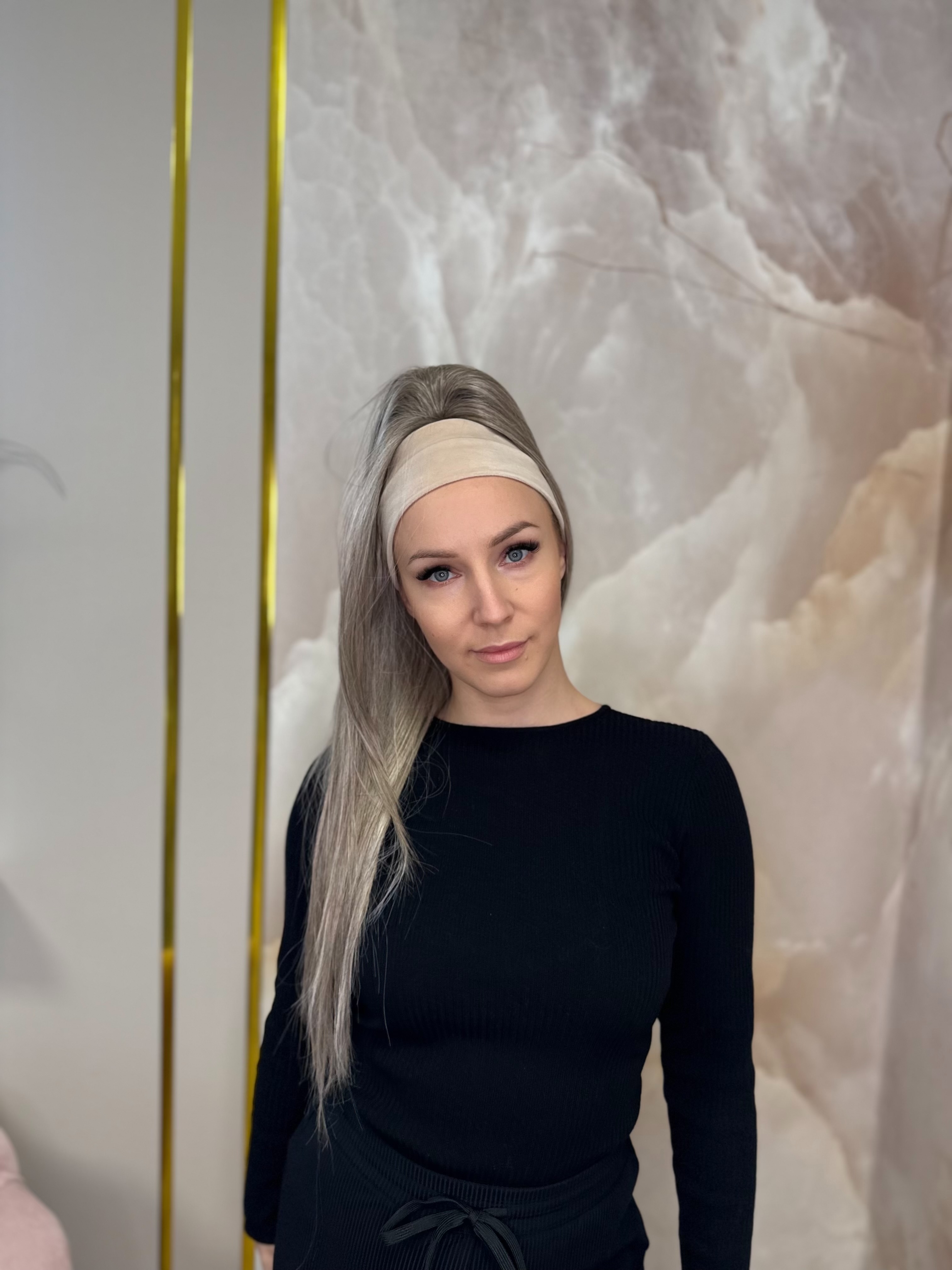 Kucyk Prosty Długi Baby Blonde