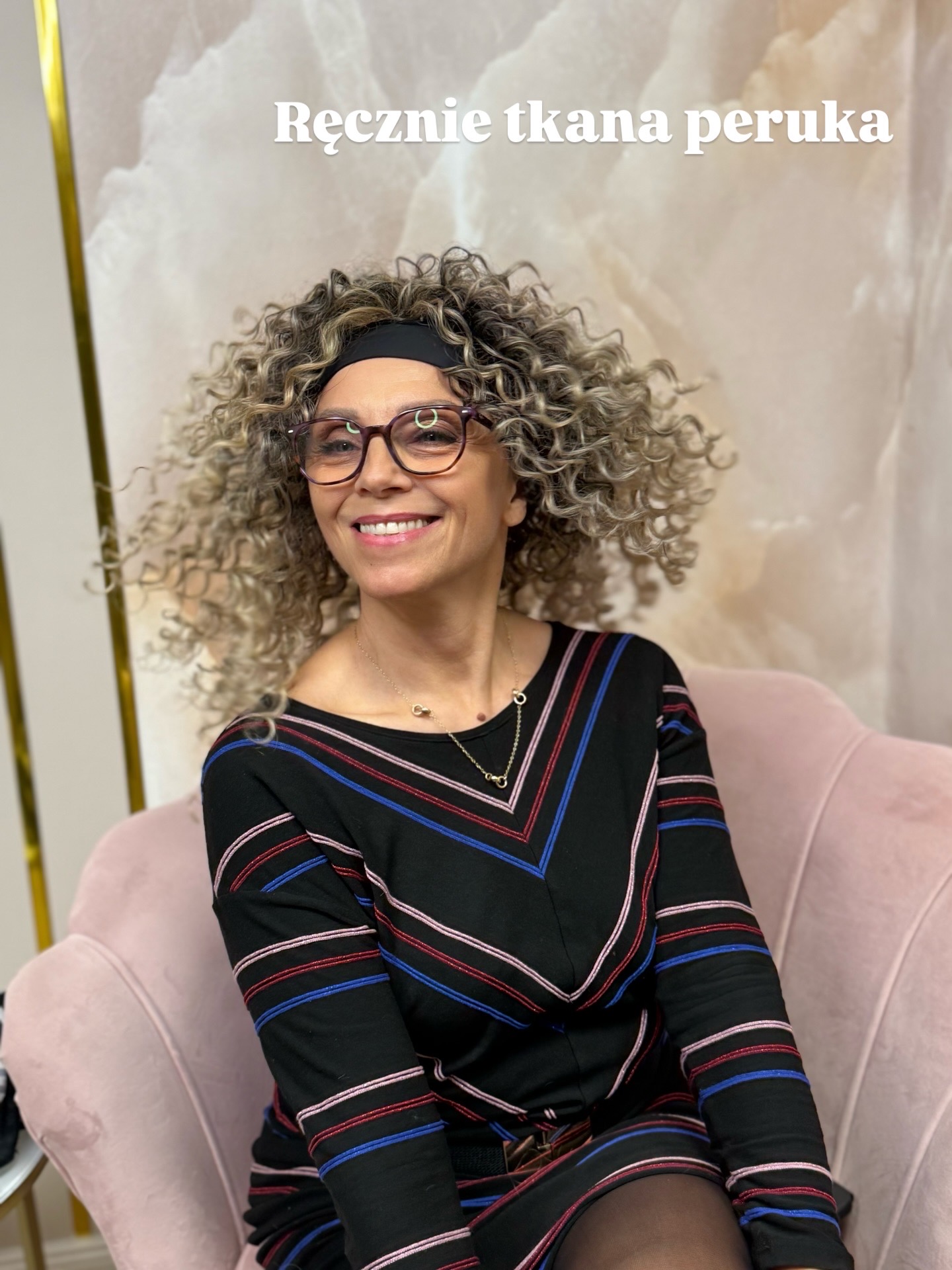 Peruka na opasce Kręcona- NA ZAMÓWIENIE, robiona ręcznie