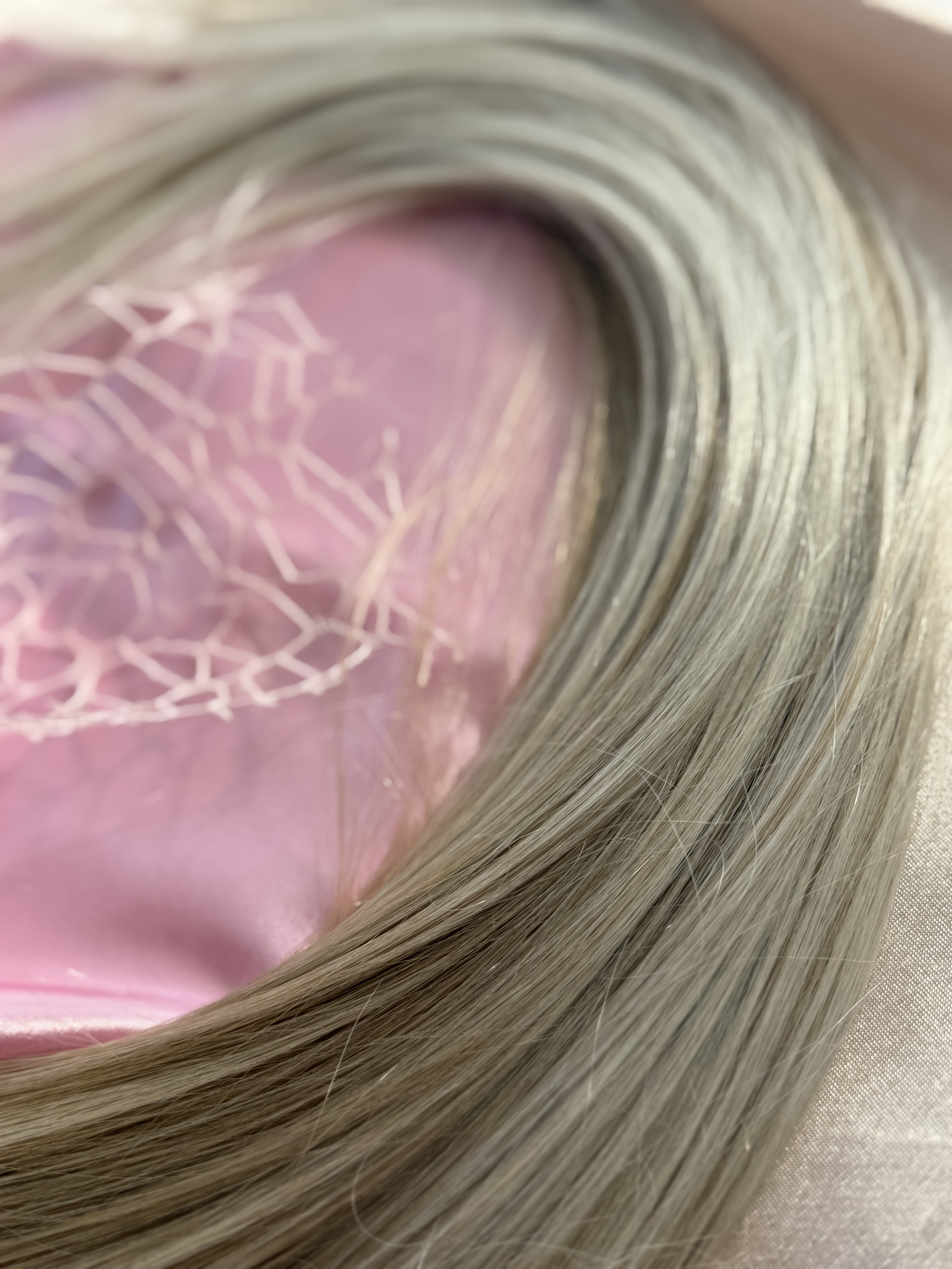 Kucyk Prosty Długi Jasny Blond