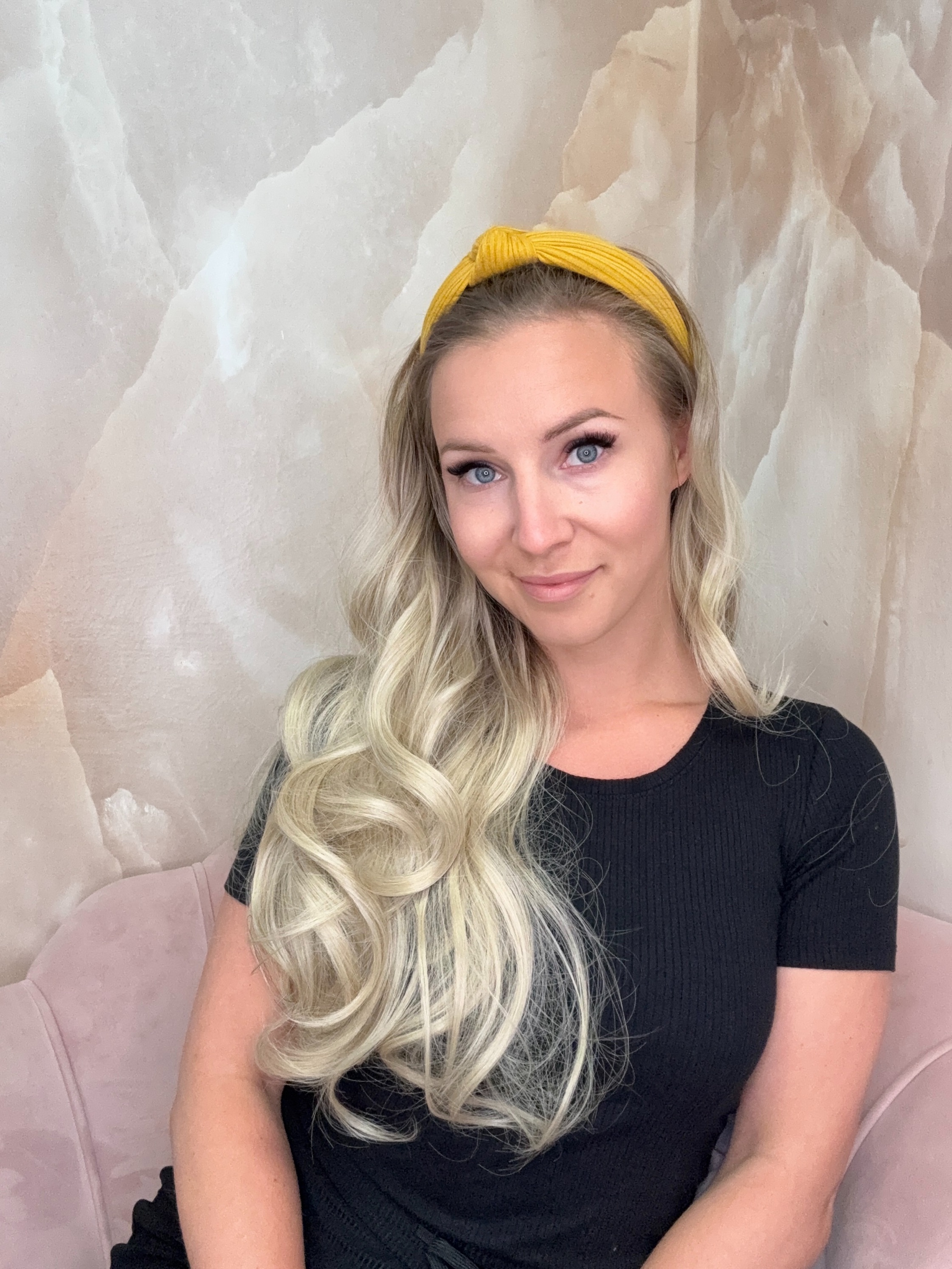 Peruka na opasce Jasny blond Ombre