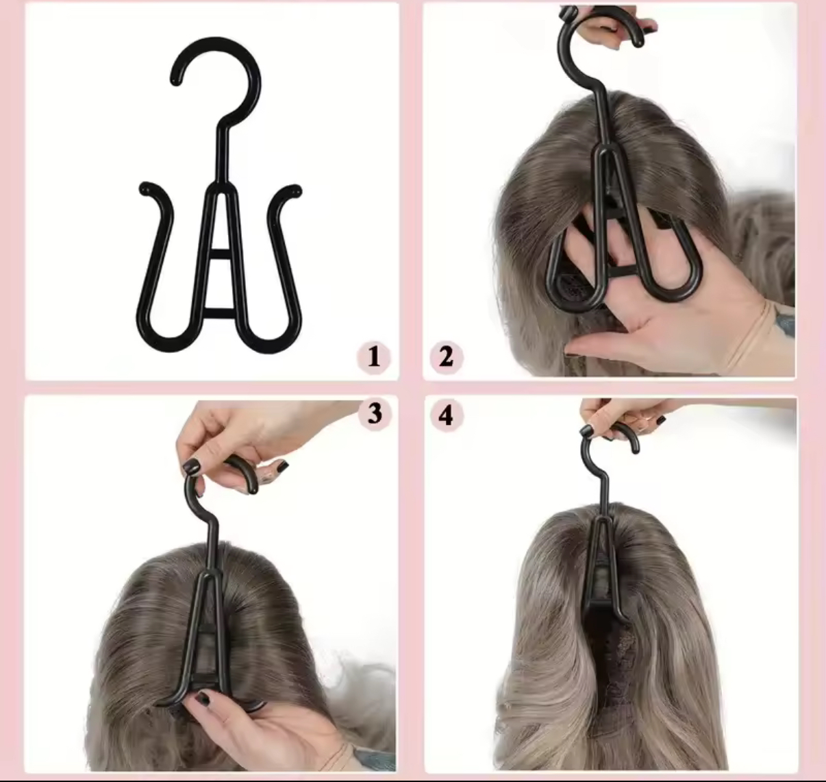 Wieszak na kucyk/perukę