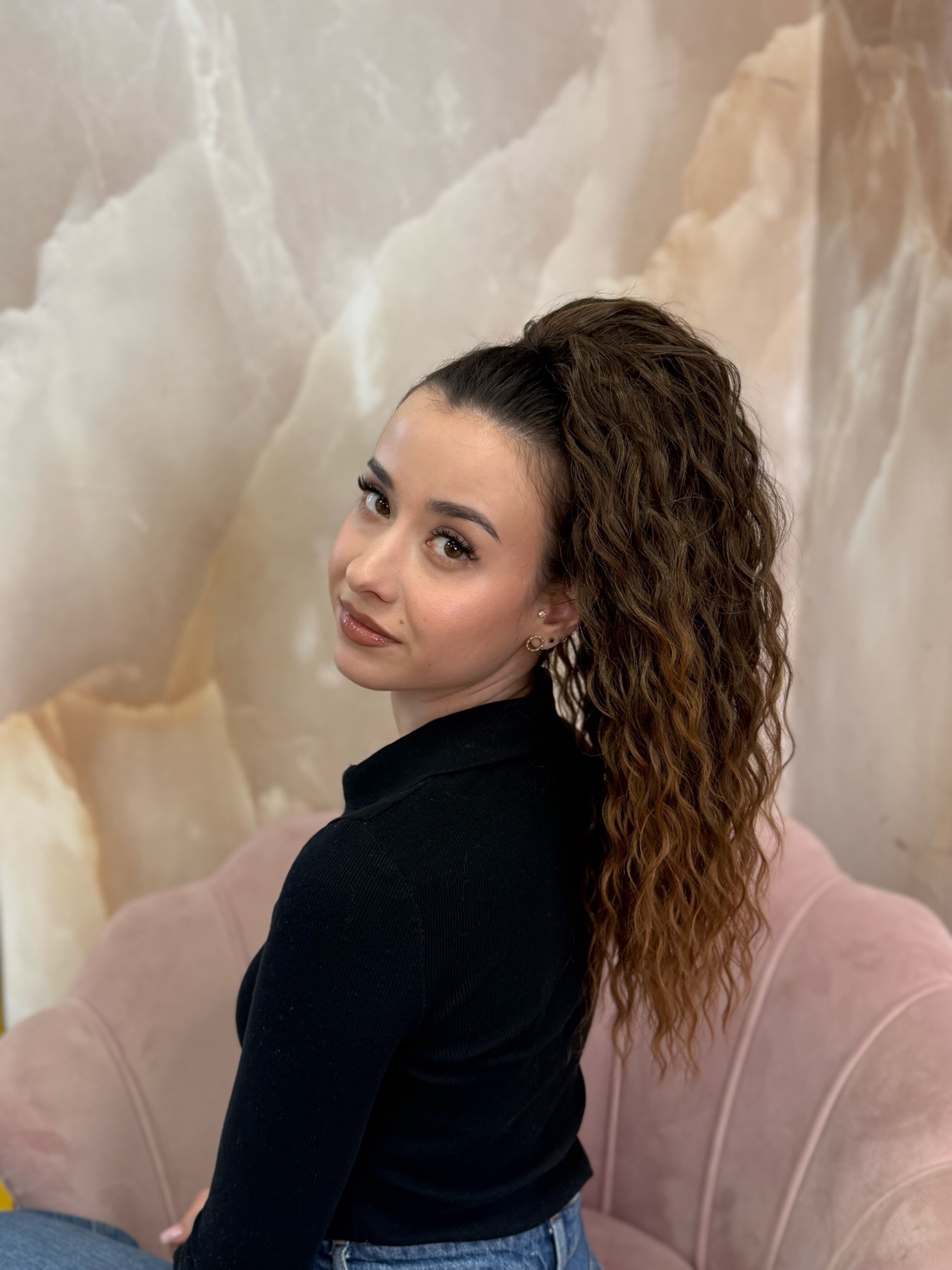 Kucyk Water Wave Krótki Ombre